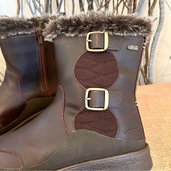 Merrell Tremblant Ezra Zip Waterproof Winter Boots Size 9.5 Women’s - Picture 6 of 12